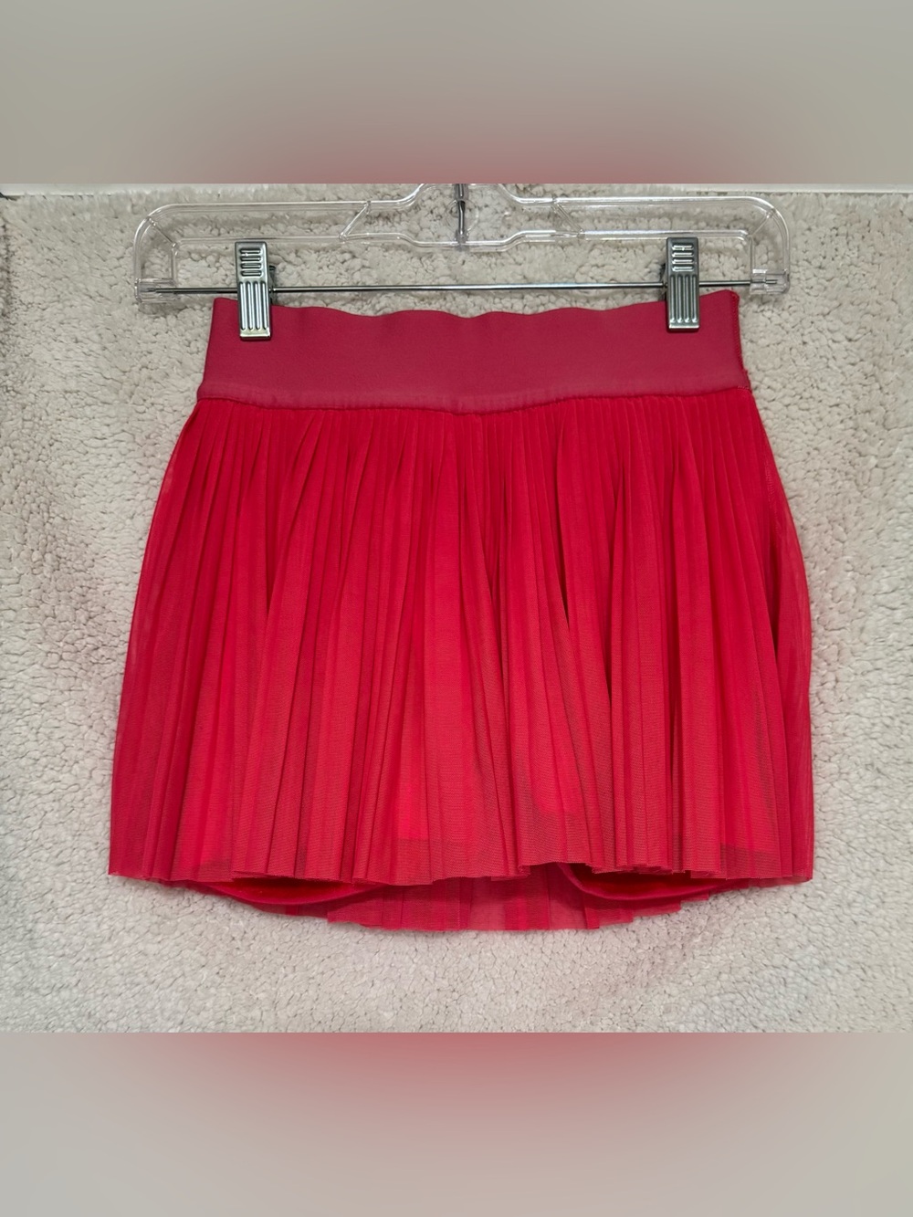 Lululemon Mesh Pleats Mid-Rise Mini Tennis Skirt Lip Gloss Pink Size 2
